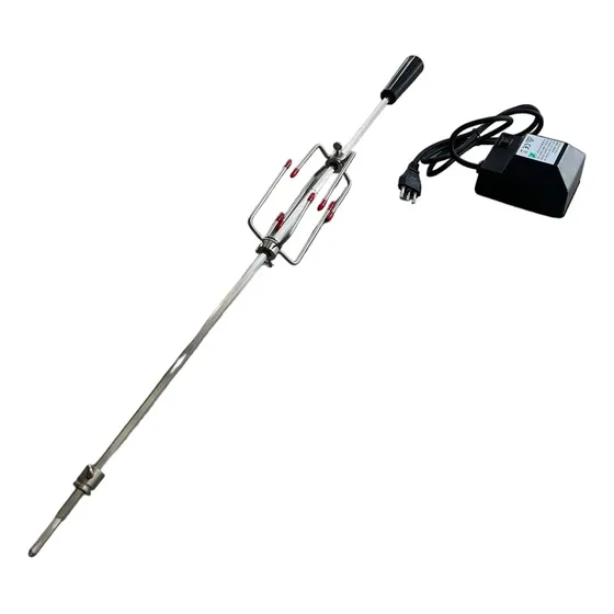 Spiedo Para Parrilla A Gas (76 Cm) Ajustable + Motor