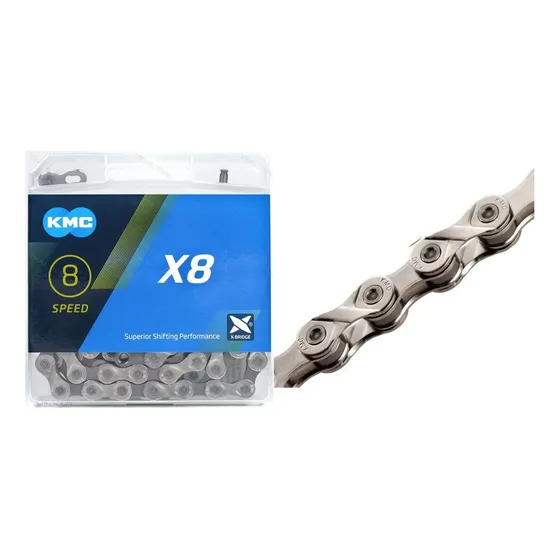 Cadenilla 8v X8 116 Eslabones Kmc 7 Y 8 Velocidades