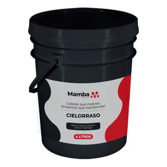 Pintura Látex Cielorrasos Mamba Color Blanco 20 Litros