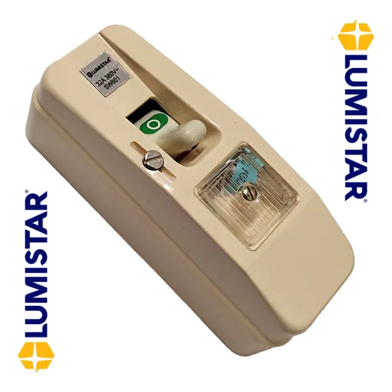 Interruptor Electricosuperficial 1 Polo 32amp 380w  Lumistar