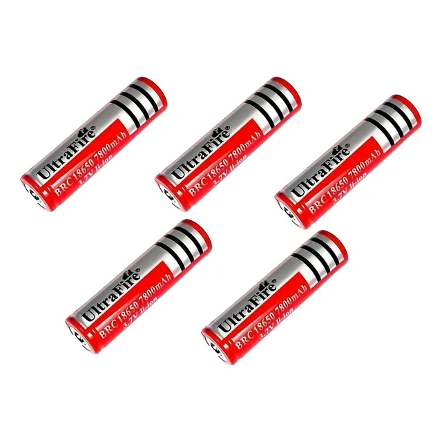 X5 Bateria Recargable 18650 3.7v 7800mah Pila Linterna