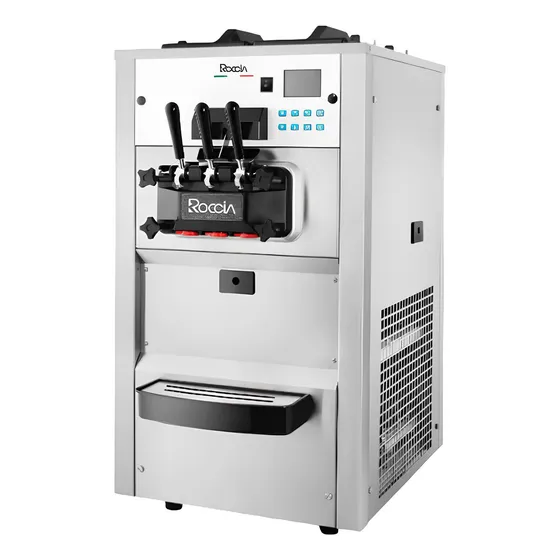 Maquina De Helados Soft Tres Sabores Mesa Alta Gama Roccia