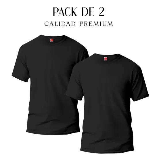 Playeras Hombre Básica Cuello Redondo Algodón Paquete 2 Pzs