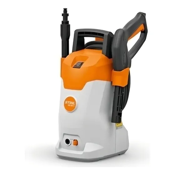 Lavadora de alta pressão Stihl RE 80X branco, laranja e preta de 1.4kW com 100bar de pressão máxima - 50Hz/60Hz