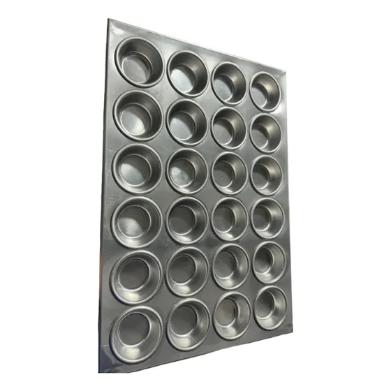 Molde De Ponquesito De 24 Unidades En Aluminio Nuevo
