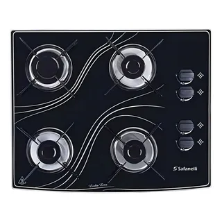 Fogão Cooktop Com Alimentação Gås - Safanelli Fogão 4 Bocas Cor Preto - 4 Queimadores Fogão Cooktop Com Alimentação Gås - Safanelli Fogão 4 Bocas Cor Preto - 4 Queimadores