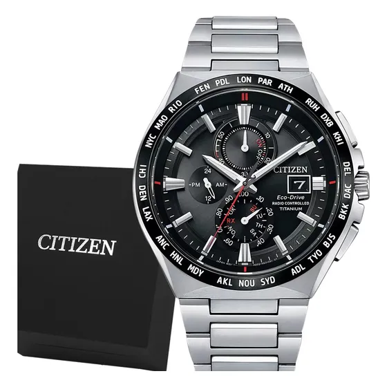 Relógio Citizen Promaster Titanium Eco-drive Masculino Prata