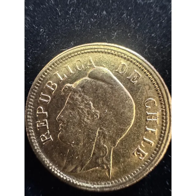 Moneda De Oro Chilena 10 Pesos 1895 De 6 Gramos