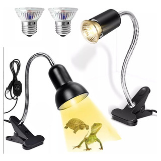 Lámparas De Calor Para Tortuga Reptiles Uva+ Uvb,2 Bombillas Lámparas De Calor Para Tortuga Reptiles Uva+ Uvb,2 Bombillas