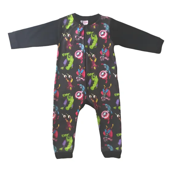 Pijama Polar Varon 4 Años Enterito Invierno Marvel Superhero