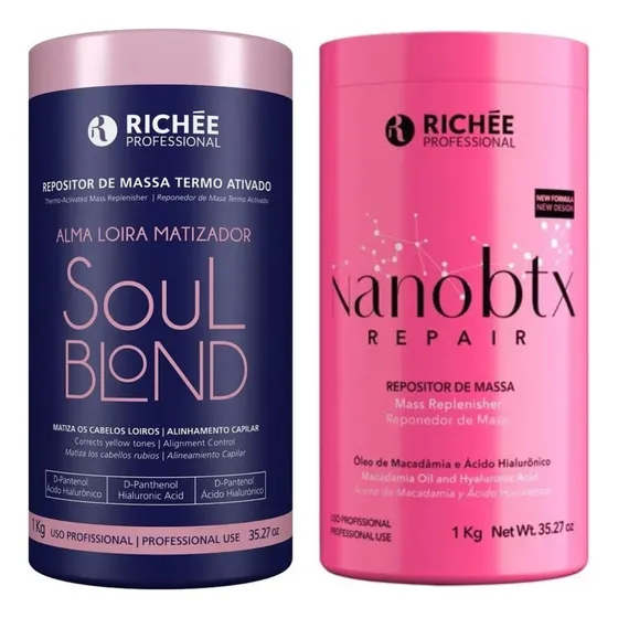 Richée Nano B-tox + Suol Blonde De Soul Blond 2x1 Kilo