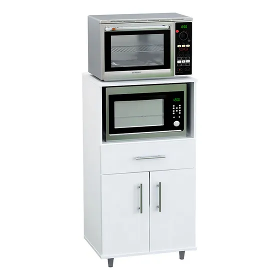 Rack De Cocina Porta Microondas Y Grill Centro Estant -g 11 Color Blanco