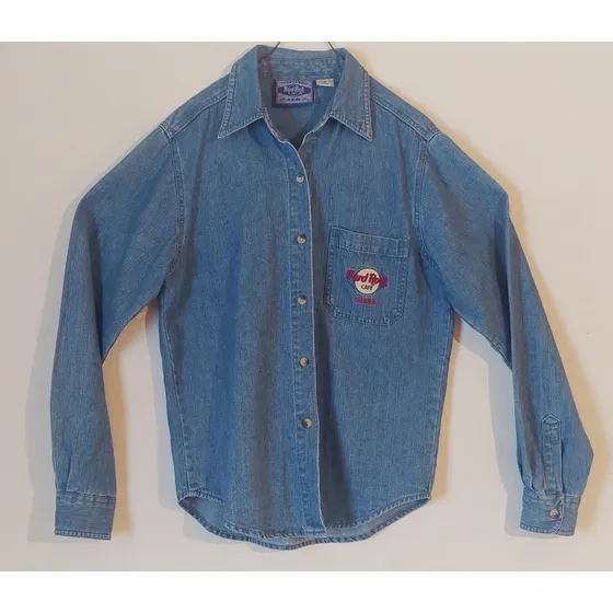 Camisa Unisex Jean Original Hard Rock Cafe Osaka Talla S
