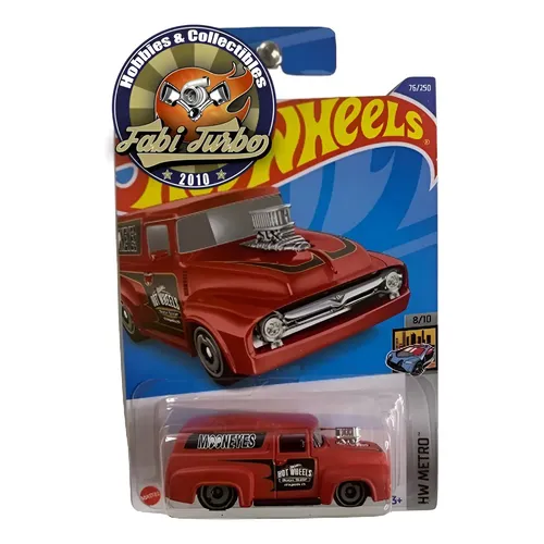 Hot Wheels Carro 56 Ford F-100 C4982 1:64 Mattel Cor Vermelho