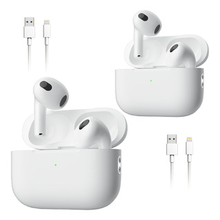 2 Pcs Audífonos Bluetooth Compatible iPhone Xiaomi Android 2 Pcs Audífonos Bluetooth Compatible iPhone Xiaomi Android