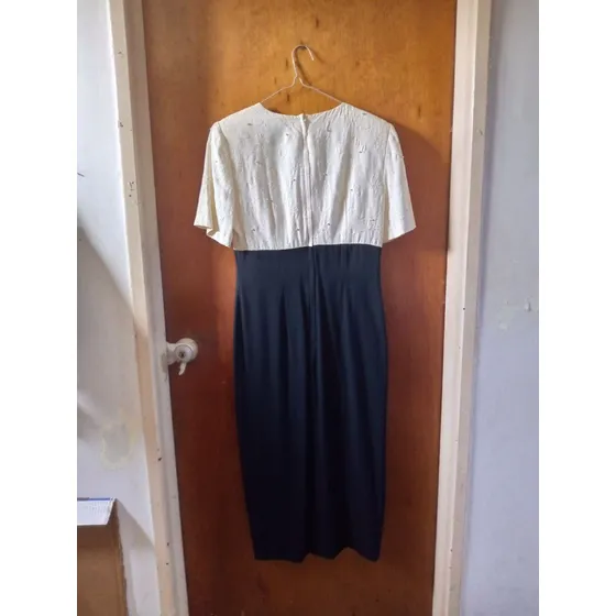 Vestido Para Dama Blaco Y Negro Usado En Perfecto Estado