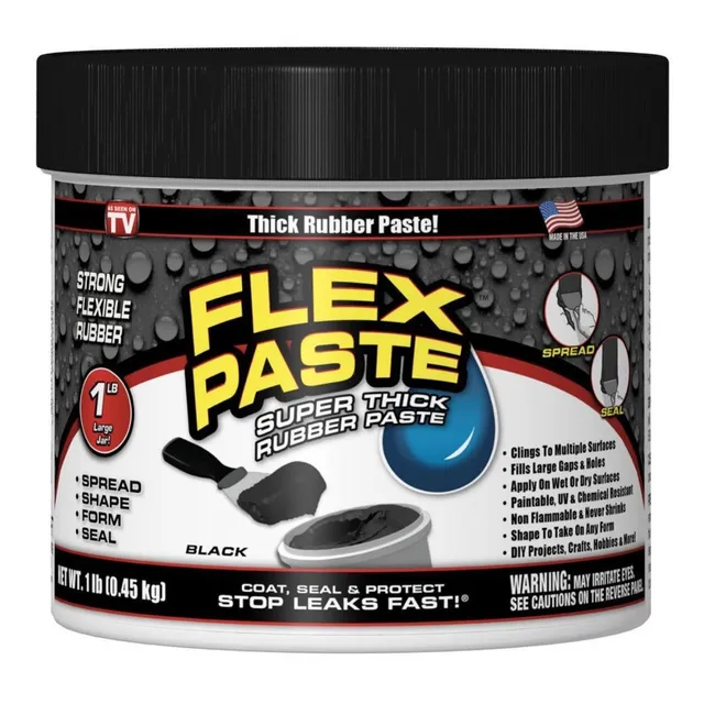 Flex Paste Sellador Negro 454g