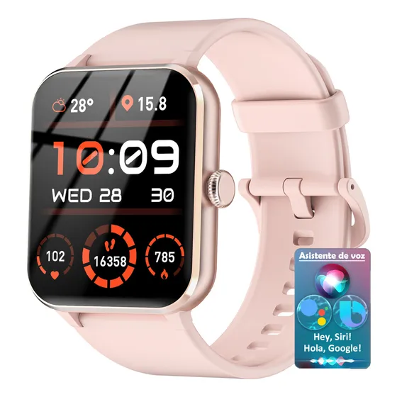 Reloj Smartwatch Blackview R50 1.85 Lcd Fitness Bluetooth Color De La Caja Rosa