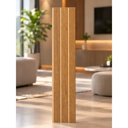 Placa Adesivo 20und Painel Ripado Madeira Freijó Mdf 90x11 Ripado Freijo