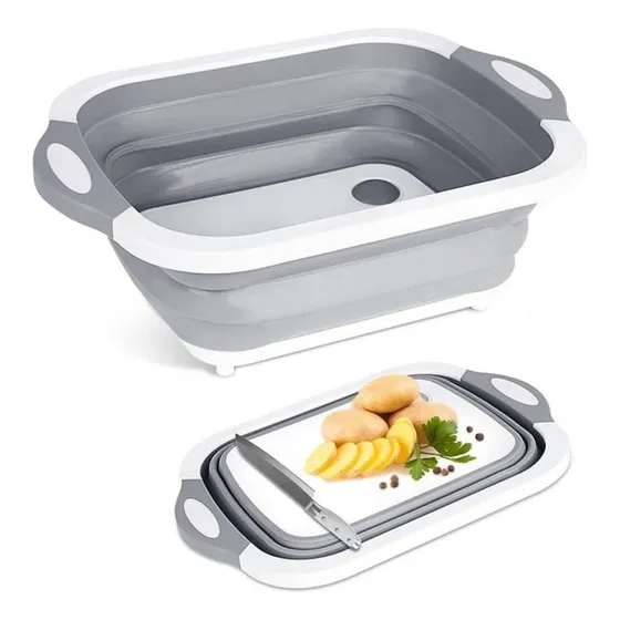 Tabla Picatodo 3 En 1 Plegable Para Cocina Multiuso Frutas