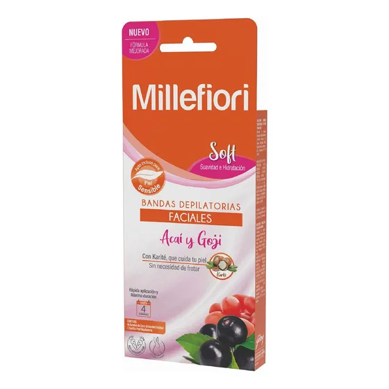 Bandas Depilatorias Faciales Millefiori X16