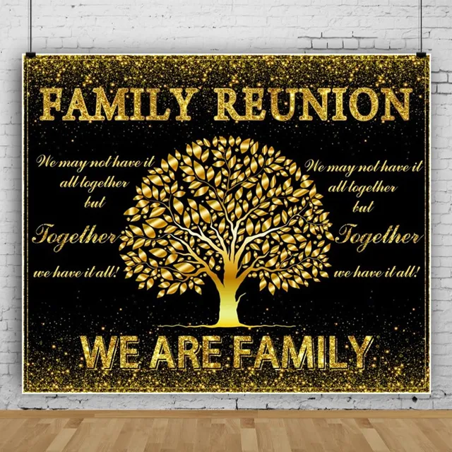 Fondo Reunion Familiar 10 X 8 Pie Arbol Genealogico Negro To