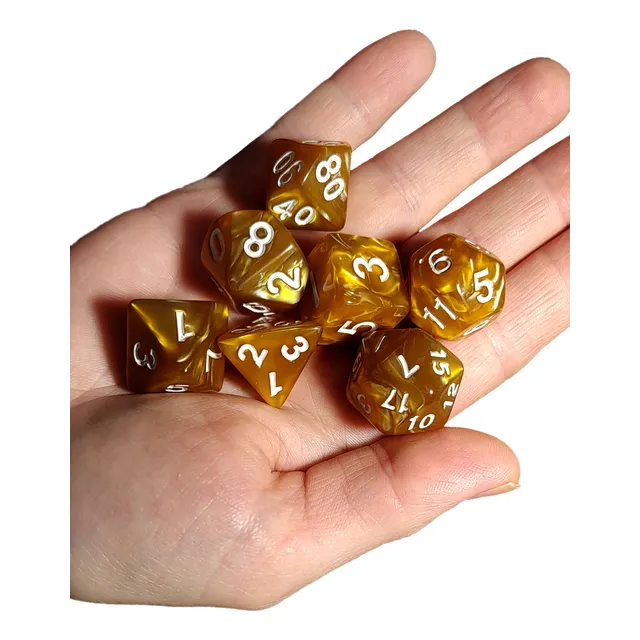 Dados Para D&d Rol Set De 7 Varios Colores Yinyer World