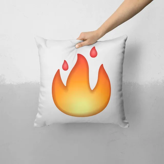 Fire Hot Emoticon Emoji Funda Almohada Cojin Para Sofa Cama