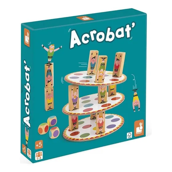 Acrobat -juego De Mesa De Destreza Para 2-8 Jugadores Janod