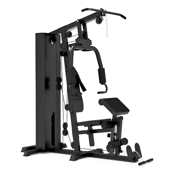 Academia Doméstica 30 Exercícios Estação De Musculação - Dsr Estrutura Preto Estofamento Preto