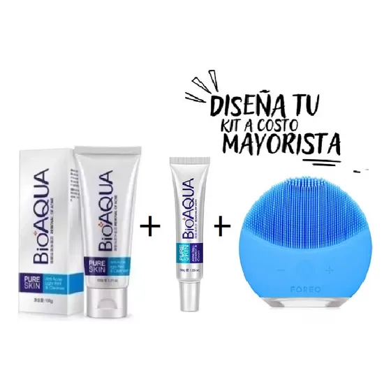 Jabon Facial Piel Grasa Anti Acne Pure Skin Bioaqua