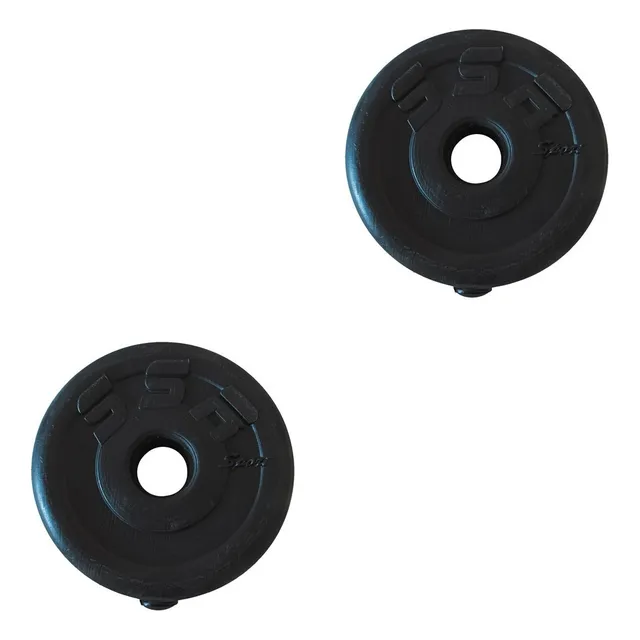 Kit De 2 Discos Para Barra / Mancuernas 1 Kg Cada Uno Pesas