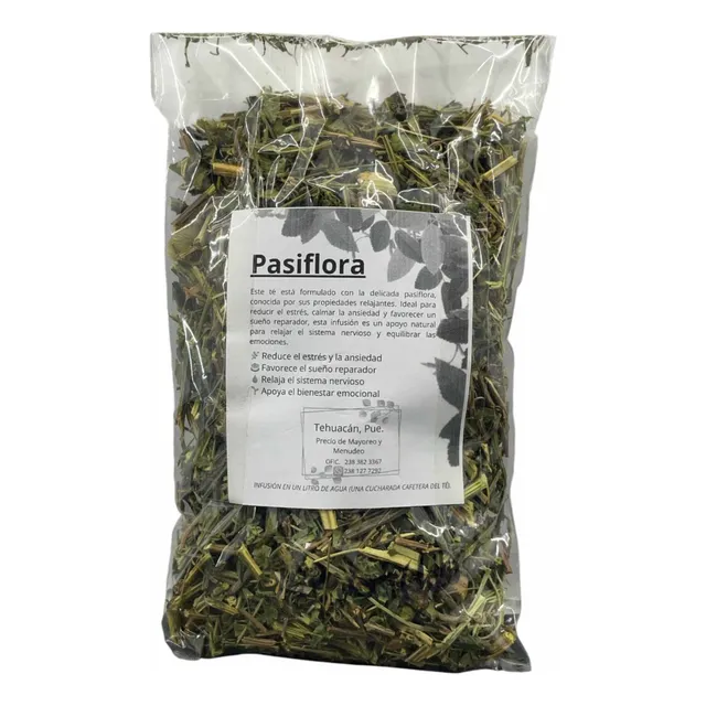 Te Relajante Para Calmar Los Nervios Pasiflora 150 Gr