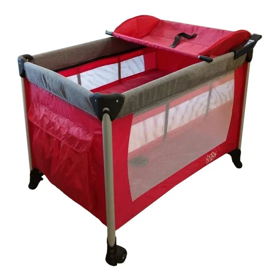 Practicuna Babyone Dreams Plegable Gris Y Rojo 2da Seleccion