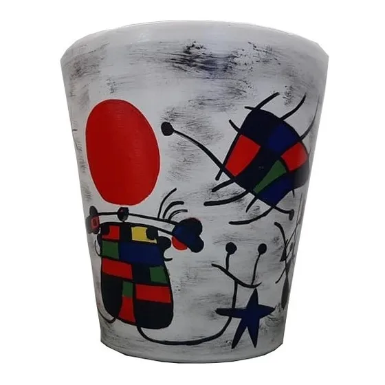 Maceta Pintada A Mano N° 18 Modelos Nuevos