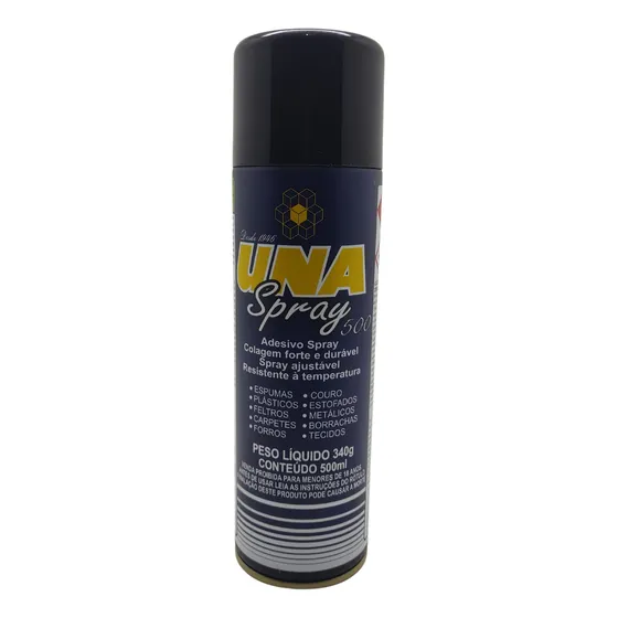 Cola Adesivo Una Spray 500ml Aerossol Marcenaria Sapateiro