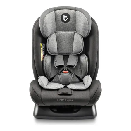 Cadeirinha Infantil Para Carro Litet Mass 0-36kg Preta E Cinza - Bb458 Liso Preto E Cinza