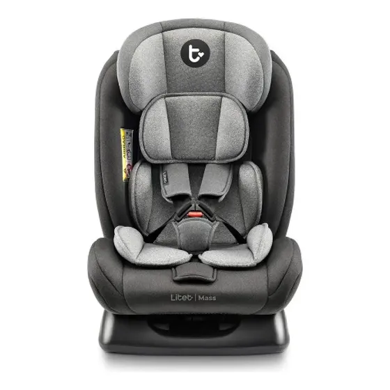 Cadeirinha infantil para carro Litet Mass 0-36kg Preta e Cinza - BB458