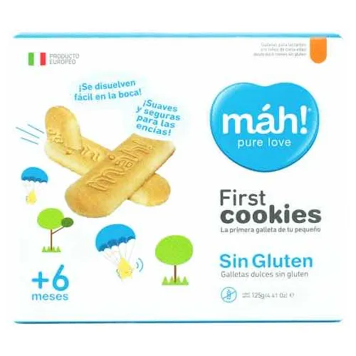 Galletas Mah First Cookies Sin Gluten 125g