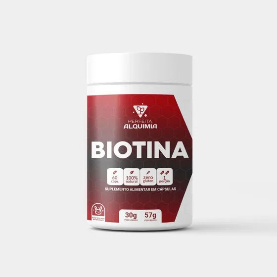 Biotina Cabellos Piel Y Uñas 60 Caps Perfeita Alquimia Sabor Sin Sabor