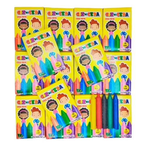 Giz de Cera Aquarelável Lyke Turma da Mônica 12 Cores Cone