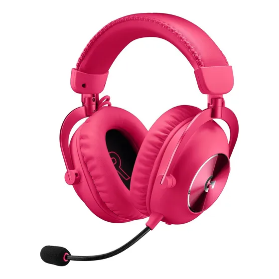 Headset Gamer Logitech G Pro X 2 Lightspeed Sem Fio Magenta