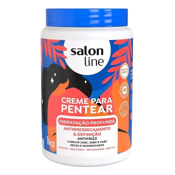 Creme De Pentear, Hidratação Profunda, Salon Line, 1kg