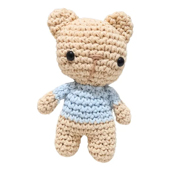 Osito Amigurumi Artesanal Hecho A Mano Crochet Hermosos