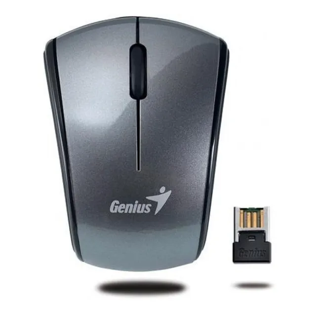 Mouse mini inalámbrico Genius Micro Traveler 900S gris