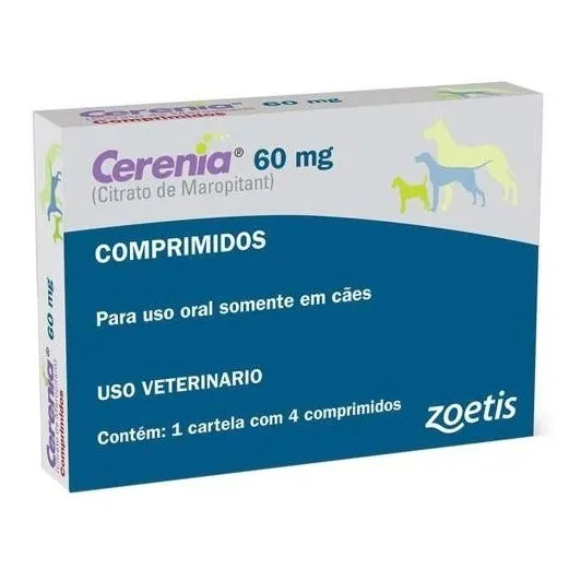 Cerenia 60 Mg - Caixa Com 4 Comprimidos