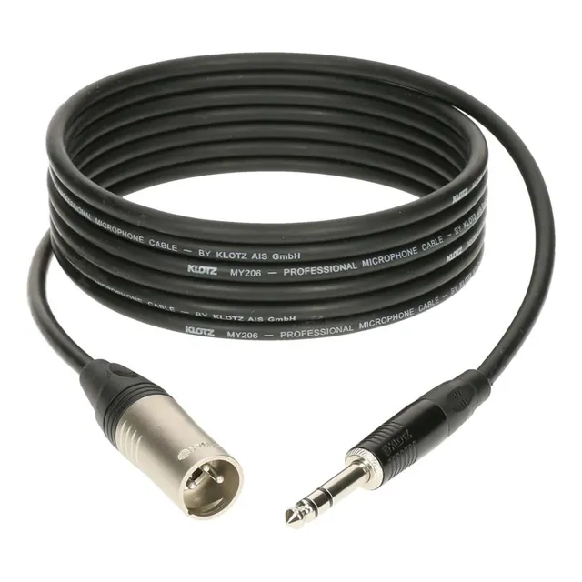 Cable Xlr Macho-plug Stereo Klotz M1ms1k0300 3 Metros