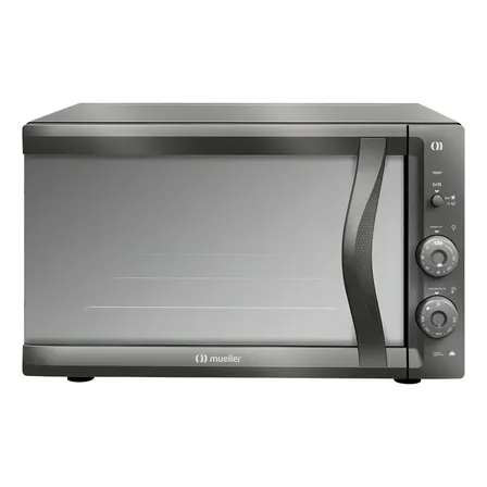 Forno Elétrico De Bancada Mueller Mfb50f Espelhado 50l Vidro Duplo Cor Cinza