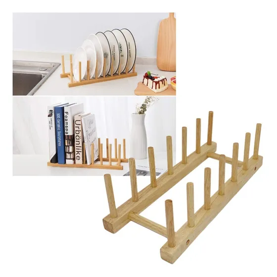 Organizador Soporte Multiuso De Bambú Para Tablas Libros