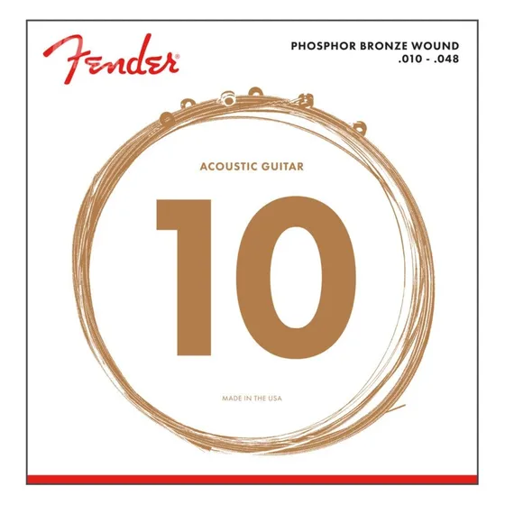 Encordado Fender 60xl Fósforo Bronce 0730060402 1 Juego